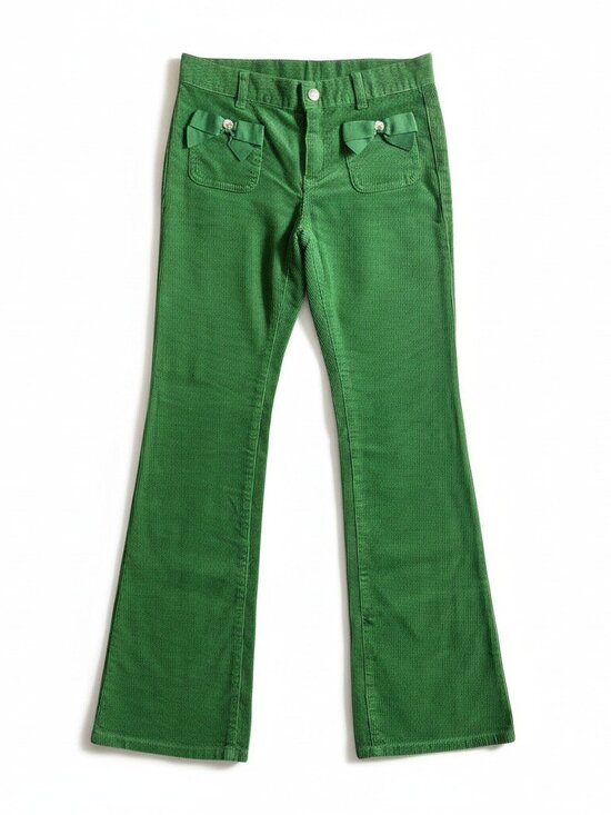 Gymboree Other - NWT Gymboree Bright Green Corduroy Flare Pants Girls School Casual